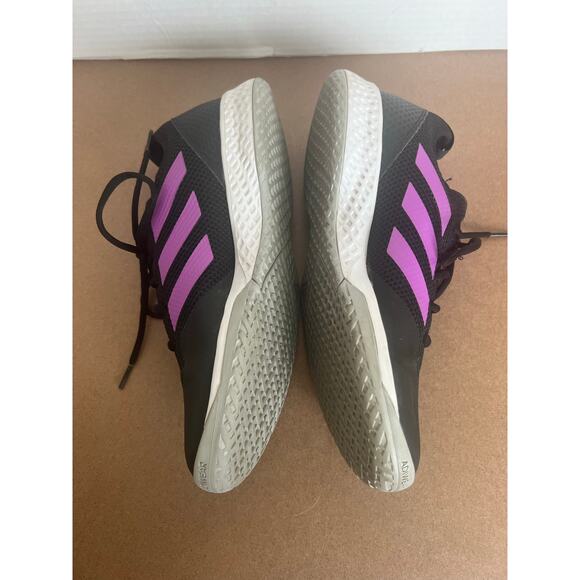 Adidas Black with Pink Stripes Court Control Flash Tennis Sneaker Shoes Sz 10 - Picture 4 of 11